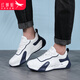 Red Dragonfly men's shoes with sole leather autumn and winter casual shoes men's dad shoes thick sole heightening shoes men WXA342463 white blue 41