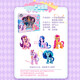 
Little Pony toys for girls children's gift hair salon version large set house play toys for children 3-6 years old