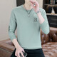 Edcofgivensi runder Nacken Langarm T-Shirt für Männer Frühling, Herbst und Winter Neues Sweatshirt für Männer Jugendmodet trendy Herren-Top-Basis-Shirt ohne Fleece 9901-Green Regular L Größe (105-125jin [Jin gleich 0,5 kg]))