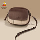 Scarecrow Bag Women's Bag 2025 New Contrast Color Fashion Shoulder Bag Commuter Crossbody Bag Birthday 520 Gifts for Girlfriend Dan Qiao Ke with White-Cowhide Leather (A)