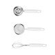 Baige baby food supplement tool 304 stainless steel egg white separator egg white separator filter screen baking tool [Food mesh leak + egg white separator + egg white separator]