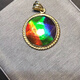 Fanshe Canada's new other/other natural crystal/semi-precious stone necklace women's ammolite David satellite pendant