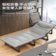 FAAOSHA imported quality folding bed single bed office lunch break home nap bed simple portable camp bed multi-function Supreme model + extra wide and thick + own headrest width 75cm