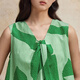 
Bobo [Mulberry Silk] Bobobo dot geometric shirt for women's summer new style shopping mall same sleeveless shirt BDR2HD1343 L14 forest green flowers L