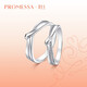 PROMESSA platinum ring small crown series couple ring men's model 95025R 16 circles