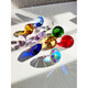 Meifuren K9 crystal glass diamond color artificial gem toy refraction rainbow children's gift gift ins 4 cm colorful diamond