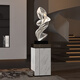 Home landscaping sculpture floor-standing ornaments high-end sales office abstract art ornaments hotel lobby soft decoration crafts circulation large pearlescent white
