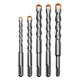 Aleación de acero de tungsteno extendido XMSJ Impacto no estándar Martillo de perforación de martillo eléctrico, mango redondo de cuatro pites de hormigón reforzado con martillo eléctrico de taladro de 12350 mm Manija cuadrada
