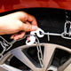 Auto Reifen Anti-Schlupf-Kette Limousine SUV Offroad Fahrzeug Pickup Universal Snow Notfallkette Verschlüsselung Fett weiß 15565R14 Fett 2 Teile