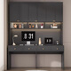 Hairison Package Installation Desk Bookshelf Computer Desk Corner Bookcase Integrated Study Table Customized Modern Home Workbench A07 Dark Gray Length 2200mm with Light