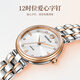 Leimai Watch (Reimah) [Buenos artículos de regalo] Mira palabras de amor correa de acero para mujeres relojes sakura cover de fondo de mujeres 6189l l6189.rw jiemei 26 mm
