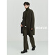 Earl Zoer [Clairing Up] Bolitiat en laine de banlieue Mabinement en laine double face pour le manteau de laine de la longueur et de la version coréenne d'hiver pour hommes p341327 Forest Green M