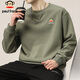 Paul Frank sweatshirt men's spring and autumn American fashion jacket men's loose long-sleeved T-shirt men's top Army Green XL