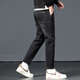 
Yalu men's jeans men's autumn and winter plus velvet thickened men's trousers loose straight and warm high waist fashionable casual elastic middle-aged pants 695-1 black + 695-1 black (2 pieces) 30 (two feet three waist circumference)