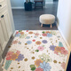 Rongchun floor mat entrance door carpet coil wire coil floor mat entrance door mat customizable cutting entrance floor mat slide in door flowers all over the floor 150 240CM