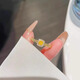 Sugar cube ring gold 999 gold little girl's opening adjustable fashion light luxury diamond ring free gold small sugar cube ring (live mouth design) 1g