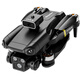 Adaptado al mismo modelo de aeronave de nivel de entrada de fotografía aérea Big Rein UAV HD, Big Zombie Remote Control Aircraft Toys, Juguetes para niños, 8k Dual Camera Motor sin escobillas + Evitación inteligente de obstáculos One + 1 Electric Total 4 Electric Multi-Charging + fáciles de desinfección + Play + Play