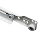 Jingulao KCAA-695 Sound Gleitschiene Roller Zweifache Büroschreiberschublade Tastaturpalette Zwei-Abschnitten-Schienenschienenwandschrank Gleitschiene 14 Zoll (2 Paare und 4 Stücke)