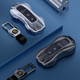 Sea horseshoe Porsche key cover Macan Cayenne 718Taycan Panamera 911Cayenne bag Panamera shell A style [gun color] + metal buckle