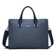 MOEPEQDAISHU men's briefcase business handbag shoulder crossbody men's bag large capacity waterproof wear-resistant horizontal computer bag backpack blue medium 14 inches