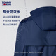 Tommy Hilfiger men's windproof waterproof zipper half lantern portable storage outdoor sports hooded fit jacket 15906 Khaki AB4 XS