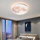 Lan Cai and Guangdong Zhongshan Lighting Collection Bedroom Lamp Ceiling Lamp Room Master Bedroom Lamp LED Minimalist Dining Room Children's Room Lamp Moon 48cm-White Light-48