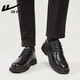 Pull back new winter plus suede leather shoes men's cowhide optional business formal men's shoes wear-resistant black 43