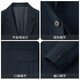 Jinlilai [lana merino] Traje de negocios delgada Traje de traje para hombres Vestido de novio 95 Nanny Blue