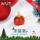 N2it Ping An Apple 18K Color Gold and Red Agate Pendant Necklace Christmas and New Year Gift for Girlfriend and Wife Ping An Fruit 18K Color Gold and Red Agate Necklace with Silver Chain
