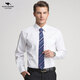Mania Kangaroo (MANIYADAISHU) College Student Interview Professional Outfit Men's Suit Business Long Sleeve White Shirt Suit Trousers Suit Set White [Long Sleeve] L