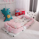 
Haqu Newborn Crib Middle Bed Removal and Washing Portable Baby Bloom Blog Diaper Cushion Baby Pillow Travel Crib Middle Bed Cloud (removal and wash belt quilt) 90*50