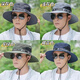 Hat Memories Cabinet Summer Fishing Sunscreen Hat Men's Leisure Sun Hat Foldable Travel Outdoor Mountaineering Rainproof Hat Benny Hat Light Gray All Size
