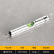 Mini level aluminum alloy level multi-purpose magnetic level measurement installation tool pen level ruler pen type silver aluminum alloy level