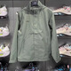 Li Ning Windbreaker Jacket Men's 2024 Autumn Fitness Series Trendy informal de deportes con capucha versátiles versátiles verdes gris Afdt753-2 3xl