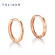 Xie Ruilin (TSL) 18K gold earrings simple and casual geometric earrings BE661-BE663 BE662-two-color car flower