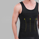 Step-sensing men's vest hiding flesh for men's body shaping clothes for men's vest shaping men's fixed shape and chest shaping [upgraded style][sleeved black] [L code][suggested 120-160Jin[Jin equals 0.5 kg]]
