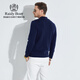 Raidy Boer [machine lavable et rétractable] Badge semi-zippé en laine masculine 5009 bleu foncé 170/48 / m