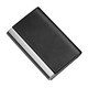 Ehrenmann Business Cowide Visitenkartenclip Männer Frauen große Kapazitätsrückgang Case Cart Card Card Hülle True Leather Kartuelle Customized Gift Schwarz