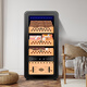 CIGARLOONG 48HC intelligent precise constant temperature and humidity cigar cabinet cedar wood shelf compressor air-cooled fashionable curved Cuban cigar cabinet small home red wine cabinet 48HC black cedar wood shelf + curved + constant temperature and humidity