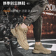 YusHang Zhenpin Herrenschuhe lässige Schuhe Sommer atmungsaktiven Wanderschuhen Outdoor Wanderschuhe Casual Martin Boots Trendy Vielseitige Schuhe Arbeitstil Herrenschuhe [J05 Khaki-42]