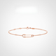 Xuecong Zhurui Magic 18K gold with diamonds rose gold platinum moon bracelet gift jewelry 18K rose gold (snake-shaped pendant)