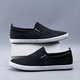 Belle Low Top Canvas Shoes Мужская обувь для весенней новой однофуточной педали обувь мужская старая пекинская штифта мужская повседневная ленивая туфли Belle Brand Fradship Special Price Clearance Black (6227 41