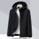 Simboo autumn and winter new outdoor soft shell jacket for women plus velvet warm jacket for men men's jacket sports windproof jacket for waterproof 9930S kiln powder - women [solid color] M