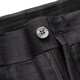SEVEN rhino pleated trousers men's trousers spring and summer business versatile gray straight suit long trousers dark gray 32 170/80A