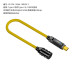 Intelligent full-function spring data cable ctoc male to male female 20Gbps projection screen cable vr glasses charging cable 8K60Hz silicone soft cable hard drive box cable 140w fast charging set 140W/20GC male to C female yellow spring cable 1.8 meters