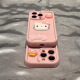 Japanese and Korean three-dimensional Hello Kitty cat suitable for iphone15pro Apple 13 mobile phone protective case 11 skin-friendly feeling 1 large hole bubble-antique white + OK Pacha dog iPhoneXR