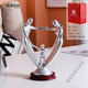 Shantoulin Village Pure Tin Memorial Plate Ornament of the Tenth Anniversary of Marriage Gift for Wife Wedding Anniversary Boyfriend Girl 15934 Silver + Provide Engraving + Pregnancy Gift Box (