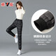 Yalu 2025 Winter New Down Pants Women's Outerwear Slimming Plus Velvet Thickened Casual White Duck Down Warm Cotton Pants Women 3460 Black L (Recommended 105-115 Jin Jin equals 0.5 kg)