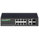 HEMUELE POE power supply switch lightning protection 8-port Gigabit POE+2 Gigabit uplink+2SFP 120W