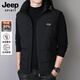 JEEP SPIRIT Down Jacket Vest Men's Autumn and Winter Warm Thickened Vest 2025 Outerwear Down Vest Men's Black XL (140-155Jin Jin is equal to 0.5kg)